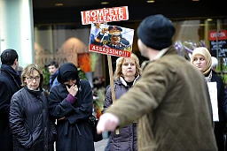 Manifestation à Lugano contre le régime de Kadhafi Manifestation à Lugano contre le régime de Kadhafi