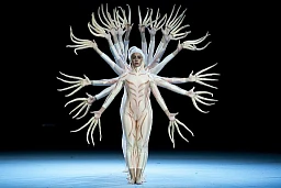 Ginnasti italiani si esibiscono al 14° World Gymnaestrada durante il Gala della Federazione Internazionale di Ginnastica, a Losanna, Svizzera, sabato 16 luglio 2011. Circa 20.000 partecipanti provenienti da 55 nazioni