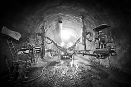 Tunnel construction on Monte Ceneri