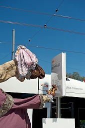 Inauguration of the tram in Meyrin village Inauguration of the tram in Meyrin village