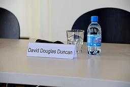 David Douglas Duncan bei seiner Eröffnung David Douglas Duncan bei seiner Eröffnung