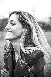 Herrliberg, January 4, 2013. Bianca Gubser, model, photographed at her home in Herrliberg, Zurich. Photo