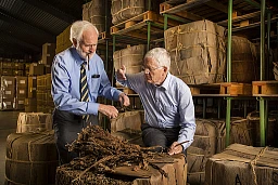 The brothers Heinrich Villiger and his brother, former Federal Councillor Villiger