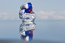 Zerdrückte Dose Zerdrückte Dose