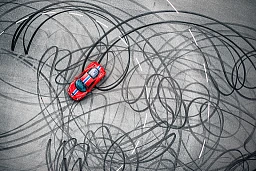 Picture of the Ferrari from about 15 meters high - shot with a Nikon D800 Picture of the Ferrari from about 15 meters high - shot with a Nikon D800