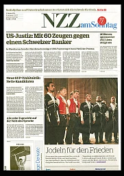 Fotografie, scansione della stampa con testo e immagini. 