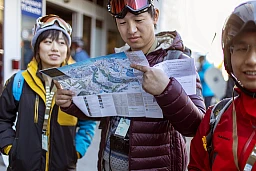 Chinese tourists in the Titlis area. Chinese tourists in the Titlis area.