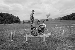 Schiesssimulation an der Armeeausstellung im Rahmen der 700 Jahr-Feierlichkeiten der Schlacht am Morgarten am Sonntag (21.06.15) in Sattel. Schiesssimulation an der Armeeausstellung im Rahmen der 700 Jahr-Feierlichkeiten der Schlacht am Morgarten am Sonntag (21.06.15) in Sattel.