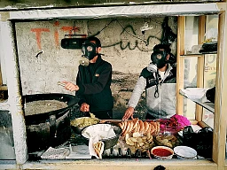 Tear gas falafel