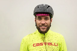 Il pilota JedermannCross David Heller prima della gara di ciclocross a Hittnau (ZH)