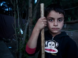 Bambino siriano bloccato da mesi a Idomeni