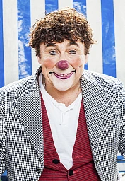 Portrait of clown David Larible, this year's star of Circus Knie. Zurich, May 14, 2016 Portrait of clown David Larible, this year's star of Circus Knie. Zurich, May 14, 2016