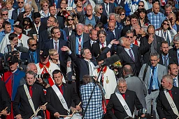 Bellinzona: Official celebrations for the new Federal Councillor Ignazio Cassis.