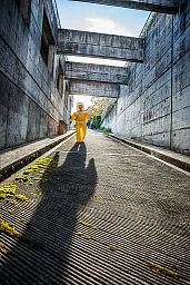 Dekontaminationsuebung, Spitalzentrum Biel