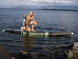 20.07.2017 a Nyon- Steeve Fleury champion de Suisse Stand-up paddle.