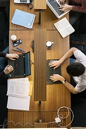 Blick in einen Lernsaal an der Hochschule St. Gallen HSG am 27. Maerz 2018 in St. Gallen. Blick in einen Lernsaal an der Hochschule St. Gallen HSG am 27. Maerz 2018 in St. Gallen.