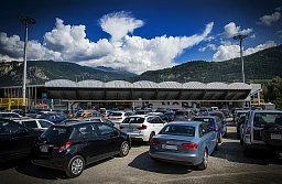 Sion le 22 juillet 2018 : Le FC Sion à domicile, Le Nouvelliste à l'extérieur.©Sacha Bittel/Le Nouvelliste