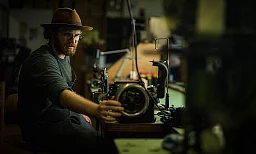 Foto: Thomas Meier, Häggligen (AG), 05.11.19. Reportage aus der letzten Schweizer Hutfabrik Risa. Inhaber Julian Huber. Foto: Thomas Meier, Häggligen (AG), 05.11.19. Reportage aus der letzten Schweizer Hutfabrik Risa. Inhaber Julian Huber.