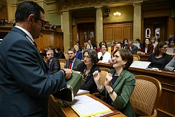 Bern, Bundeshaus,11 12.2019— Wahl des Bundesrats. Rytz Chancenlos Cassis bleibt.
Foto: Karl-Heinz Hug Bern, Bundeshaus,11 12.2019— Wahl des Bundesrats. Rytz Chancenlos Cassis bleibt.
Foto: Karl-Heinz Hug
