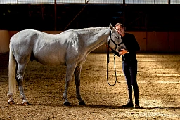Martin Fuchs und sein Siegerpferd Clooney