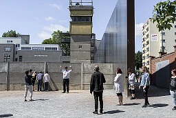 Bernauer Strabe., le mémorial du mur de Berlin. juillet 2019. Eddy Mottaz / Le Temps Bernauer Strabe., le mémorial du mur de Berlin. juillet 2019. Eddy Mottaz / Le Temps