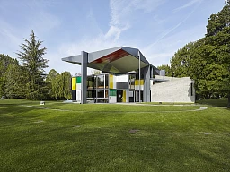 Aussenansicht des Pavillon Le Corbusier am 7. Mai 2019 in Zuerich.