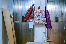 In diesen Plastiksäcken bedinden sich die Kleider von Corona-Toten. die Textilien werden speziell entsorgt.