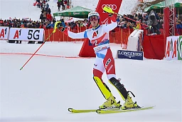 Kitzbuhel, 26.01.2020, Ski FIS World Cup, Men's Slalom, Daniel Yule (SUI) Kitzbuhel, 26.01.2020, Ski FIS World Cup, Men's Slalom, Daniel Yule (SUI)