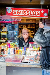 15.10.20 Trudi Hartmann arbeitet seit 53 Jahren in ihrem Kiosk "Zum Wilden Mann" im Kleinbasel.