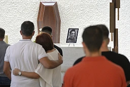 Messe en hommage a Joao, victime du meurtrier/terroriste de Morges, au centre funéraire de Montoie a Lausanne. Messe en hommage a Joao, victime du meurtrier/terroriste de Morges, au centre funéraire de Montoie a Lausanne.