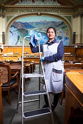 BERN 25..5.2020 - Mathivathany Gunasingam, Reinigerin im Bundeshaus, BERN 25..5.2020 - Mathivathany Gunasingam, Reinigerin im Bundeshaus,