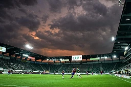 22.07.2020; St.Gallen; FUSSBALL SUPER LEAGUE - FC St.Gallen - FC Basel, Uebersicht Stadion mit Wolken im Himmel, Eray Coemert (Basel) Jeremy Guillemenot (St.Gallen) ; (Claudio Thoma/freshfocus) 22.07.2020; St.Gallen; FUSSBALL SUPER LEAGUE - FC St.Gallen - FC Basel, Uebersicht Stadion mit Wolken im Himmel, Eray Coemert (Basel) Jeremy Guillemenot (St.Gallen) ; (Claudio Thoma/freshfocus)
