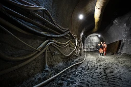 Baustelle Neubau Bahnhof RBS. Die Baubedingungen auf dieser Baustelle auf rund 30 Mietern Tiefe sind extrem eng. Der Weg ist schlammig und rutschig. Besichtigung Baustelle Bahnhof Bern mit Vertretern der SBB und der RBS am 2. August 2021 in Bern. Foto: Nicole Philipp/Tamedia AG