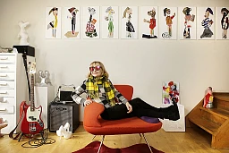 Zuerich, Klaudia Schifferle, Kuenstlerin, Musikerin. Fuer 50/50/50 Ausstellung 2021, fotografiert 26.12.2017 Bild: Sabine Rock