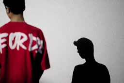Der Junge ist nur noch der Schatten seiner selbst. Der Junge ist nur noch der Schatten seiner selbst.