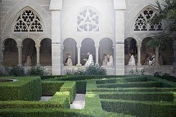 reportage sur les chamboulements de la vie de la communauté cistercienne et des fidèles, abbaye d’Hauterive ©Jessica Genoud
