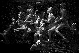 Canada's Team of artistic swimming in action during training session at the FINA World Championships of Budapest in Hungary, on Friday, June 24, 2022. (© Gabriel Monnet) Canada's Team of artistic swimming in action during training session at the FINA World Championships of Budapest in Hungary, on Friday, June 24, 2022. (© Gabriel Monnet)