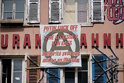 Flagge der Solidarität in Biel Flagge der Solidarität in Biel