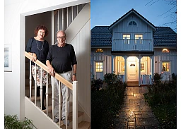 Serie Angeklopft, Wallisellen Schwedenhaus in Wallisellen. Andreas Abegg und Johanna Nägeli Serie Angeklopft, Wallisellen Schwedenhaus in Wallisellen. Andreas Abegg und Johanna Nägeli