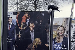 Genève, élections cantonales, plaine de Plainpalais à Genève, le 30 mars 2023 © David Wagnières Genève, élections cantonales, plaine de Plainpalais à Genève, le 30 mars 2023 © David Wagnières