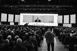 The man at the helm when the ship went down. Alex P. Lehmann, Chairman of Credit Suisse presiding over it's last General Assembly, just after it's controversial emergency buyout by the other large Swiss bank UBS, with support from the Swiss Government. The man at the helm when the ship went down. Alex P. Lehmann, Chairman of Credit Suisse presiding over it's last General Assembly, just after it's controversial emergency buyout by the other large Swiss bank UBS, with support from the Swiss Government.