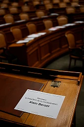 Alain Berset, auf Papier