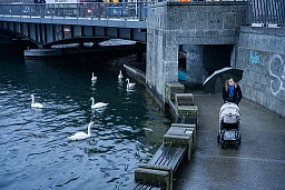 Luzia Tschirky mit Ihrer Tochter Tova im SeefeldZürich (ZH)