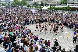 Grève Féministe à Lausanne. © Valdemar VERISSIMO